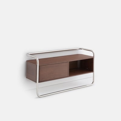 Meuble TV caisson 1 porte, largeur 120 cm, GIORGIO LA REDOUTE INTERIEURS