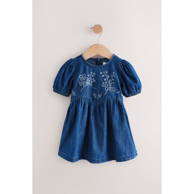 Robe en denim avec broderies NEXT