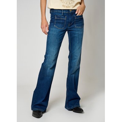 Jean bordeaux femme La Redoute