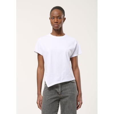 T-shirt asymétrique en coton biologique HUMILITY
