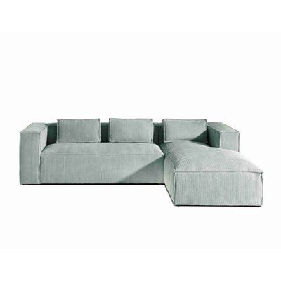 Canapé d'Angle droit en Velours côtelé 4 places - STELLA LISA DESIGN