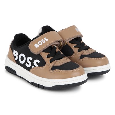 Baskets  lacées a bande auto-agrippante BOSS KIDSWEAR