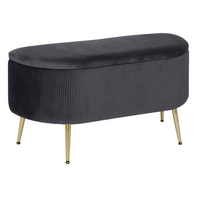 Banc coffre velours SOLARO ATMOSPHERA