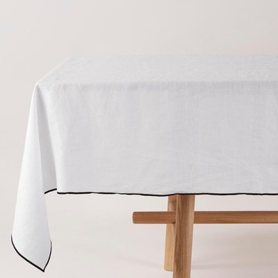 Nappe rectangulaire en 100% lin lavé légèrement froissé  CARLINA MADURA