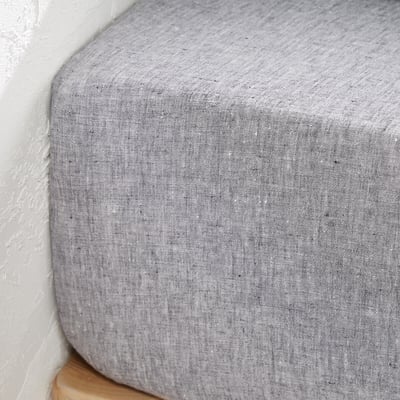 Drap housse lin lavé, bonnet 30cm, Linot LA REDOUTE INTERIEURS