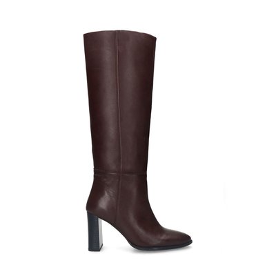 Bottes hautes en cuir à talon SACHA