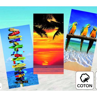 Drap de plage coton, Voyage LES ATELIERS DU LINGE