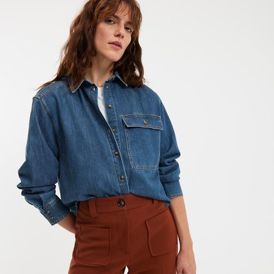 Camisa vaquera corta oversize LA REDOUTE COLLECTIONS