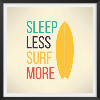 Poster Affiche illustration citation et surf report HEXOA
