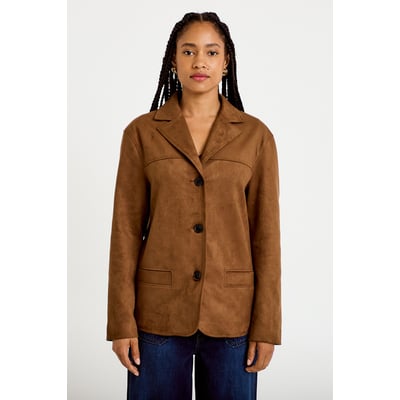 Veste blazer suédine CACHE CACHE