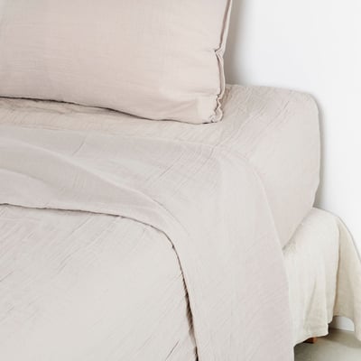 Drap Plat   - GAZE DE COTON TRADITION DES VOSGES
