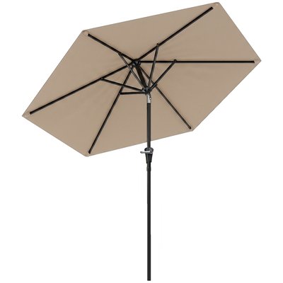 Parasol de terrasse Métal Beige OUTSUNNY