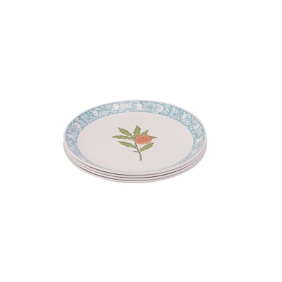 Set of 4 Fruit Melamine Side Plates WILLIAM MORRIS AT HOME