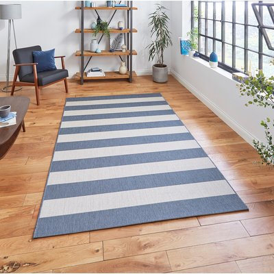 Striped Pattern Indoor/Outdoor Rug SO'HOME