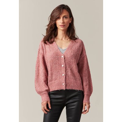 Gilet rose poudre La Redoute