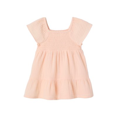 Robe smockée en gaze de coton VERTBAUDET