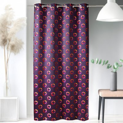 Rideau en jacquard à imprimés "rosace" HOME MAISON