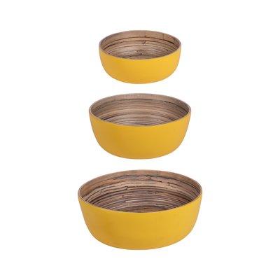 Set de 3 saladiers    s 30 cm 25 cm 20 cm-BAMBOU TABLE PASSION
