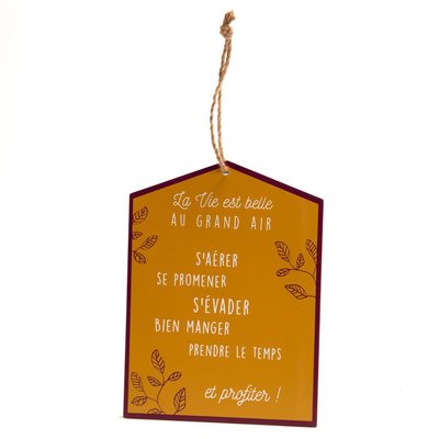 Plaque la vie au grand air AMADEUS