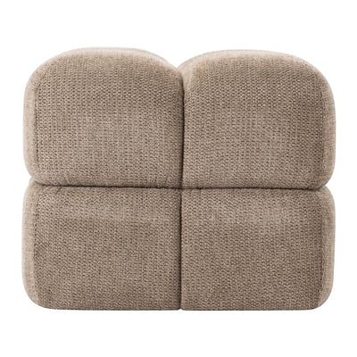 Pouf  tissu texturé ZAGO