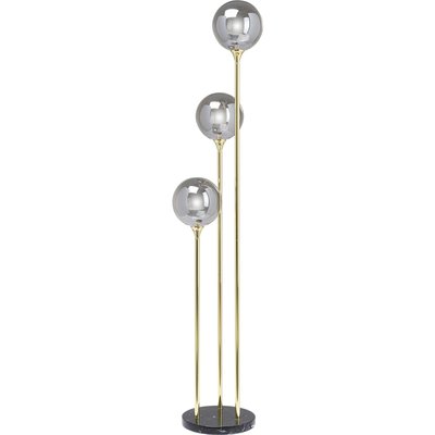 Lampadaire en verre et acier 176cm, AL CAPONE KARE DESIGN