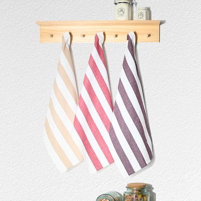 3 torchons assortis coton MELROSE SENSEI MAISON