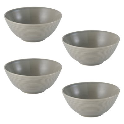 Set of 4 William Mason Grey Soup/Cereal Bowls MASON CASH