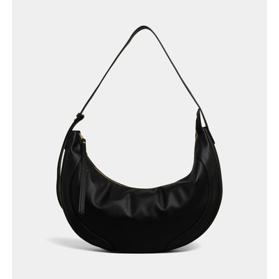 Grand Sac Besace Croissant Izae Enduit Grainé GALERIES LAFAYETTE