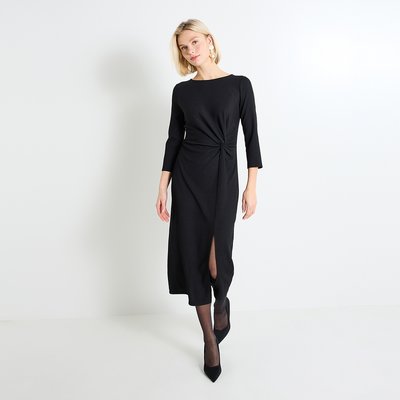 Robe longue drapée GRAIN DE MALICE