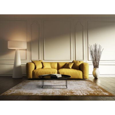 Distressed Textured Border Rug ÉDITÉ
