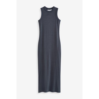 Robe longue côtelée sans manches à dos nageur NEXT