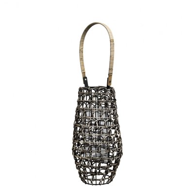 Lanterne décorative en rotin H64 SIA DECO