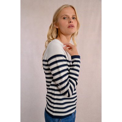 Pull en maille manches longues, marinière MOLLY BRACKEN
