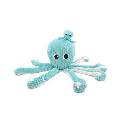 Les Déglingos Les PTIPOTOS by Peluche FILOU LA Pieuvre Maman  and  Bebe Bleu Aqua DEGLINGOS