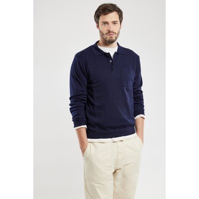 Polo manches longues en coton GUY DE BERAC