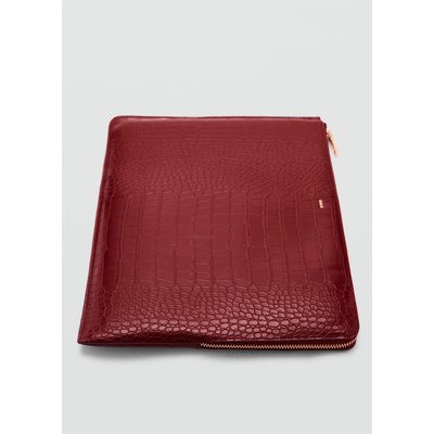 Housse ordinateur portable effet croco MANGO