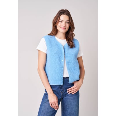 Gilet sans manches femme au toucher doux et texturé  OLERA DEELUXE
