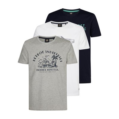 Lot de 3 t-shirt artwork coralstone PETROL INDUSTRIES