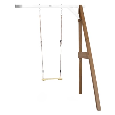 AXI Portique mural en bois Marron Blanc 1 balançoire 160x171x207cm AXI HOUSE