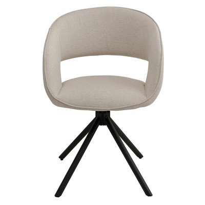 Chaise avec accoudoirs pivotante, GINA KARE DESIGN
