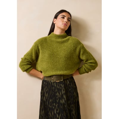 Pull ample manches longues col montant LA FEE MARABOUTEE