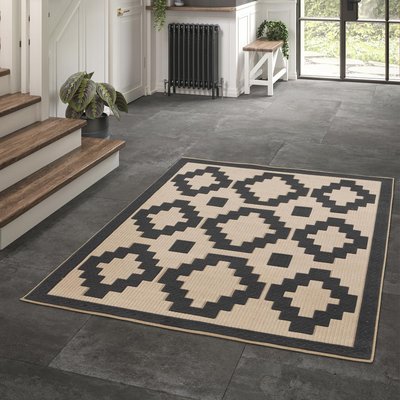 Tapis extérieur tissé kilim rectangle LUMIERE 7 UN AMOUR DE TAPIS