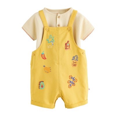 Ensemble bébé avec body et salopette NEXT