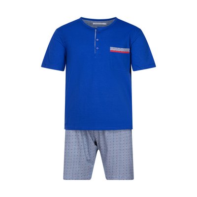 Pyjama court Christian Cane Elias en coton bleu marine - Taille M CHRISTIAN CANE