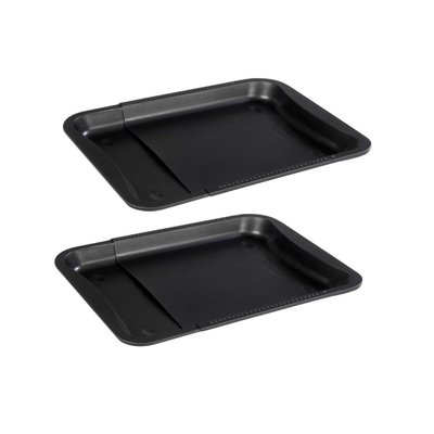 Lot de 2 moules à gâteaux 35-52/32/3 cm Black mettallic Black ZENKER