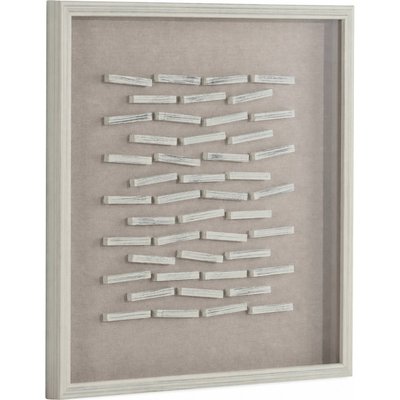 Tableau abstrait en relief, Bois et verre RECOLLECTION