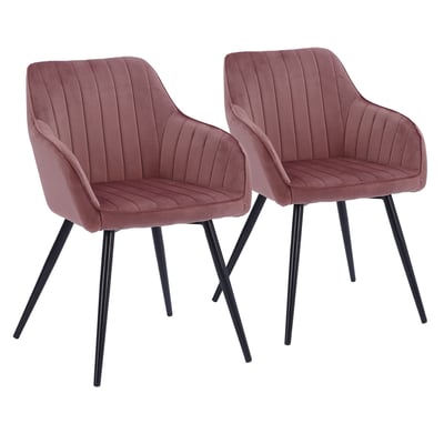 Chaises en velours, lot de 2, BERTILLE HAPPY GARDEN