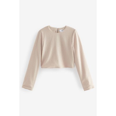 Haut en mesh avec nœud au dos et sequins NEXT