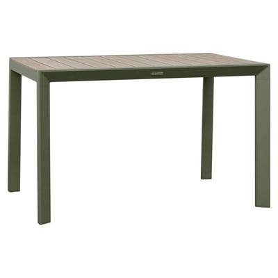 Table de jardin 4 places en aluminium effet bois ÉVASION HESPERIDE