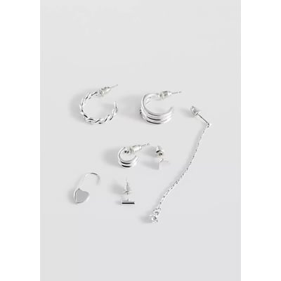 Lot 7 boucles d’oreilles combinées MANGO TEEN